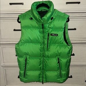 RLX Ralph Lauren Green down Vest EUC - like new!